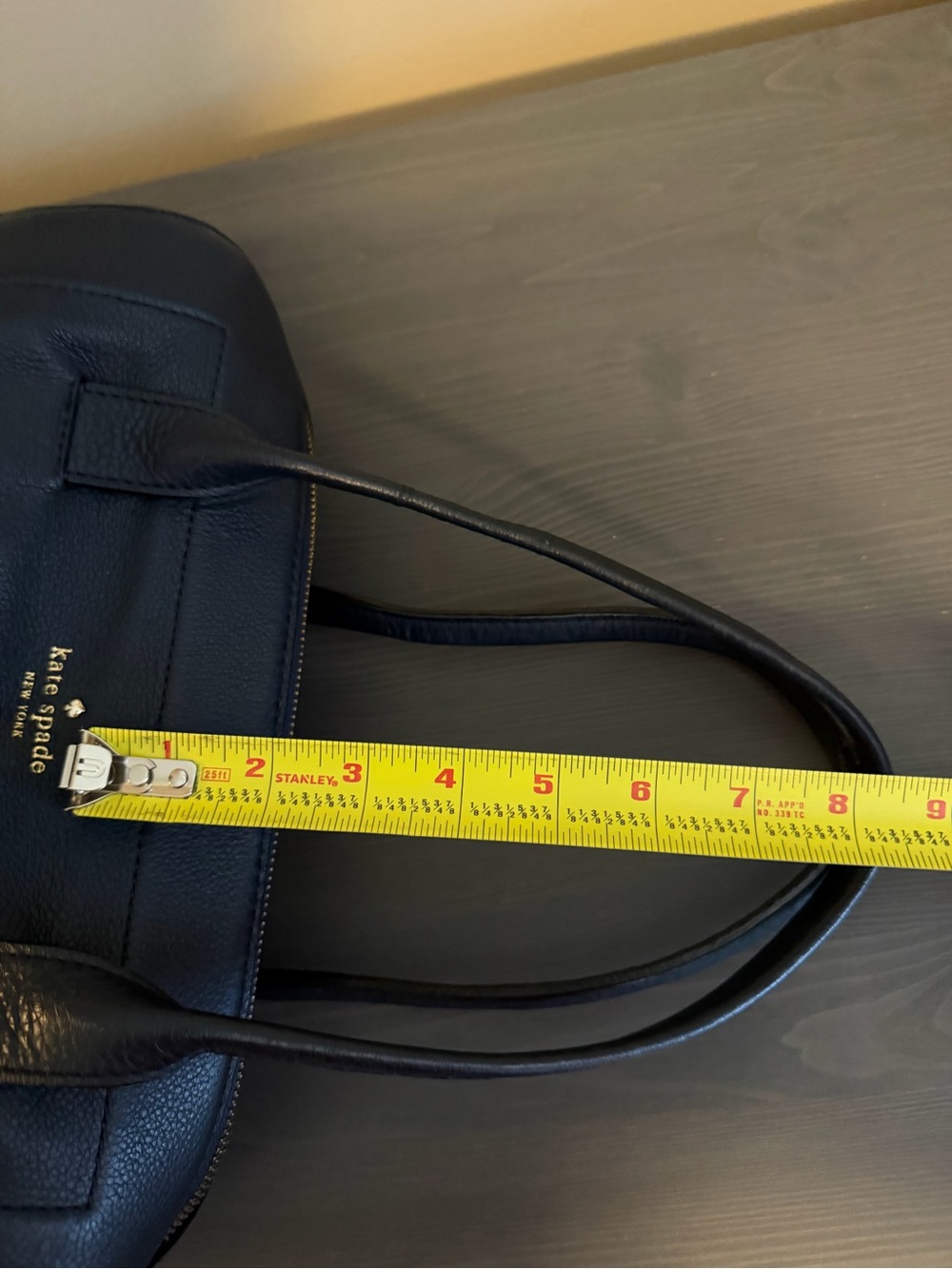 kate spade Navy Pebbled Leather Top-Handle bag - Picture 10 of 10